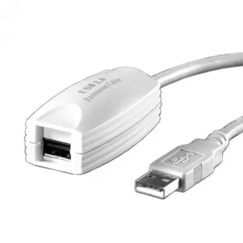 USB 2.0 pagarinātājs VALUE 1 pieslēgvieta balts 5 m