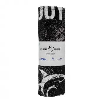 Dvielis White Shark TW-01 Stingray ātri žūstošs viegls mikrošķiedras pludmales dvielis, kompakts
