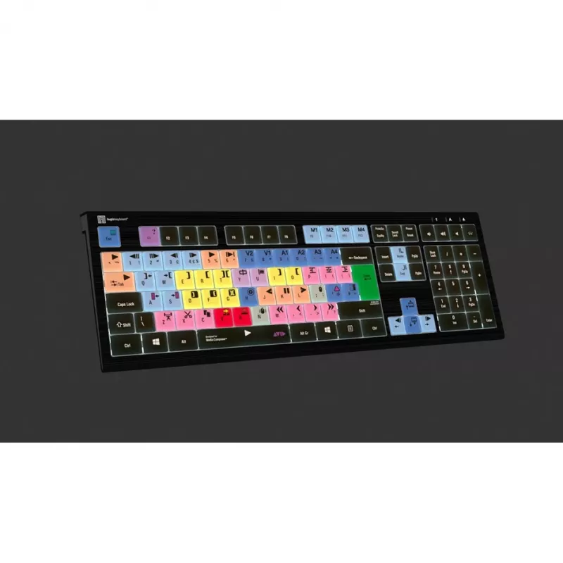 Logickeyboard Avid Media Composer ASTRA 2 aizmugurgaismota tastatūra datoram UK (LKB-MCOM4-A2PC-UK)