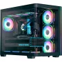 Torņa PC korpuss AEROCOOL P500C EVO-G-BK-v1 ar 2 rūdīta stikla paneļiem, melns