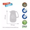 Termosa krūze ROTPUNKT 1,5 L, modelis 227 SPB, dzirkstoši melna
