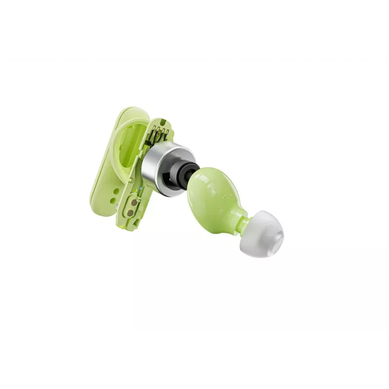 Bezvadu austiņas, kas ievietojamas ausī, Skullcandy Smokin’ Buds – zaļas, intraaurālas, 20–20000 Hz, 0,0406 kg