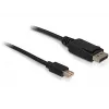 Displayport kabelis DeLOCK 82698 1m mini DisplayPort uz Displayport melns