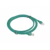 LANBERG Cat5e U/UTP komutācijas kabelis RJ-45 uz RJ-45 2 m zaļš, CCA 26 AWG, HDPE apvalks, 100 MHz