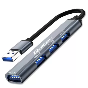 USB centrmezgls QOLTEC 53793 — USB 3.0 ieeja, 3× USB 2.0 pieslēgvietas
