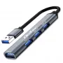 USB centrmezgls QOLTEC 53793 — USB 3.0 ieeja, 3× USB 2.0 pieslēgvietas
