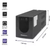 Nepārtrauktās barošanas avots UPS Qoltec 53775 1.2 kVA 720 W 4 AC kontaktligzdas