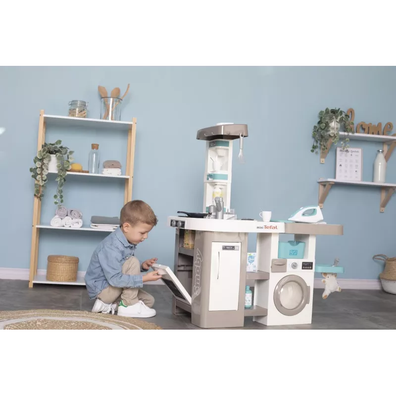 Smoby 311050 rotaļu virtuve ar veļas zonu un piederumiem