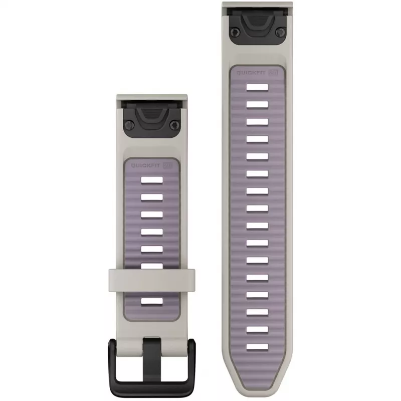 Garmin QuickFit pulksteņa siksniņa 20 mm silikona miglaini pelēka/lavandas (010-13391-03)