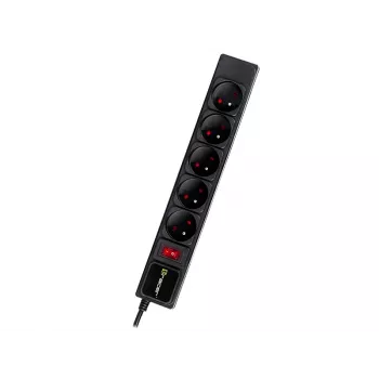 Pārsprieguma aizsargs TRACER PowerGear Tracer 47138 5 m Melns vads ar 5 m kabeli