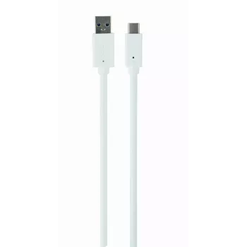 USB datu kabelis Gembird USB A uz USB C 1 m, USB 3.2 Gen 1, balts