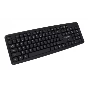 Vadu klaviatūra ESPERANZA EK134 Pilnizmēra 100% USB, melna, 1,45 m kabelis