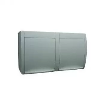 Dubultā virsmas montāžas kontaktligzda Busch-Jaeger Ocean 20/2 EW-54, balta