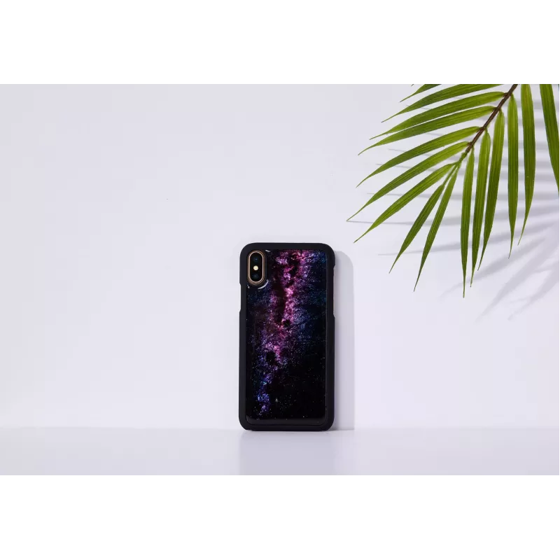 Viedtālruņa maciņš iKins iPhone XS / iPhone XS Max — piena ceļa melns