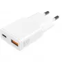 Lādētājs 4smarts PDPlug Duos plāns viedtālruņa planšetdatora balts maiņstrāvas ātrā uzlāde