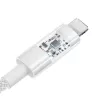 Baseus Gem USB–IP 2.4A ātrās uzlādes kabelis 2 m Balts