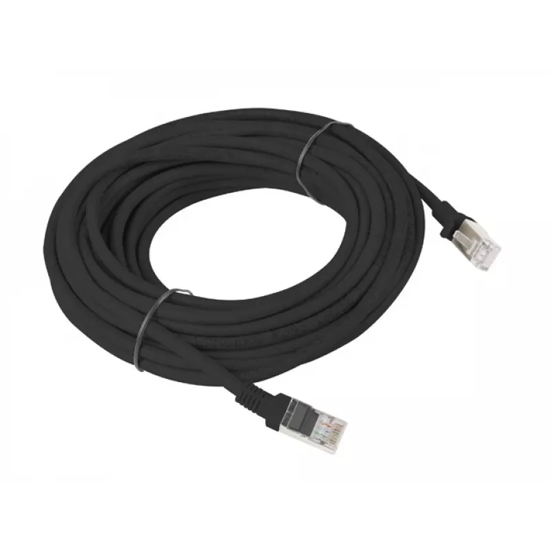 Lanberg PCU5-10CC-1000-BK tīkla kabelis melns 10 m Cat5e U/UTP (UTP) (PCU5-10CC-1000-BK)
