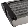 Radiator Aqua-Computer airplex radical 2/480 — Alumīnijs/Varš/Nerūsējošais tērauds, 520×140×40 mm