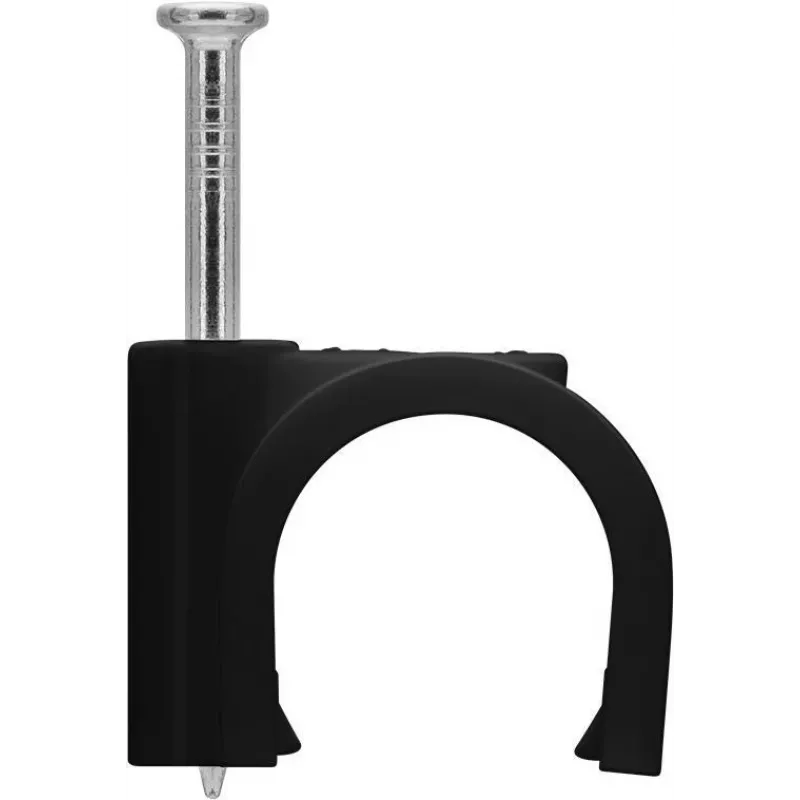 Goobay kabeļu skava 14 mm, melna (64685)