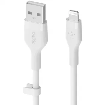 Kabelis Belkin Cbl Scicone USB-A LTG 2M blc Balts USB A USB C Lightning