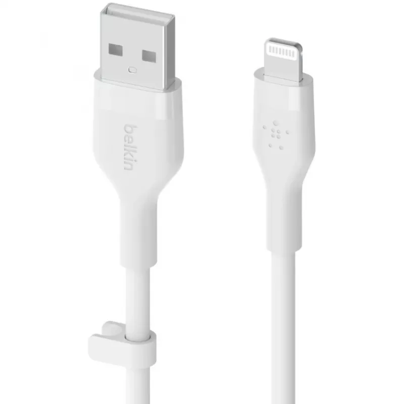 Kabelis Belkin Cbl Scicone USB-A LTG 2M blc Balts USB A USB C Lightning