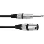 XLR līdz 6,3 mm mono adaptera kabelis Omnitronic 3022519B — 1× XLR 3 kontaktu līdz 1× 6,3 mm mono, 2 m