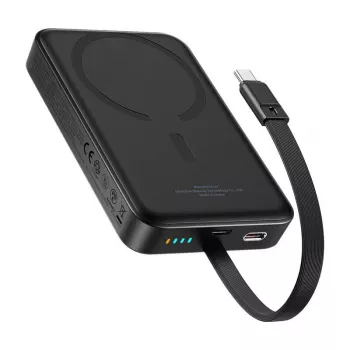 Baseus Mini 10000mAh 30W magnētiskā jaudas banka (melna) Bayern Edition