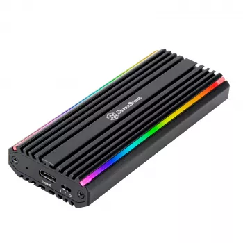 SSD korpuss Silverstone MS13 melns M.2 PCIe 3.0 10 Gbit/s
