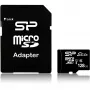 MicroSDXC zibatmiņas karte Silicon Power 128 GB UHS‑I (Class 10, U1), 85 MB/s, melna, ar SD adapteri