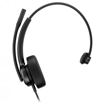 Vadu mono-austiņu USB austiņas HP Poly Mission 415 — vieglas 99 g, vienas auss dizains