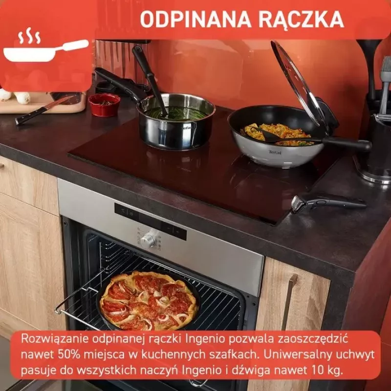 Pannu komplekts Tefal Ingenio Emotion L897S574, indukcijai, noņemams rokturis, 16/20/22/28 cm