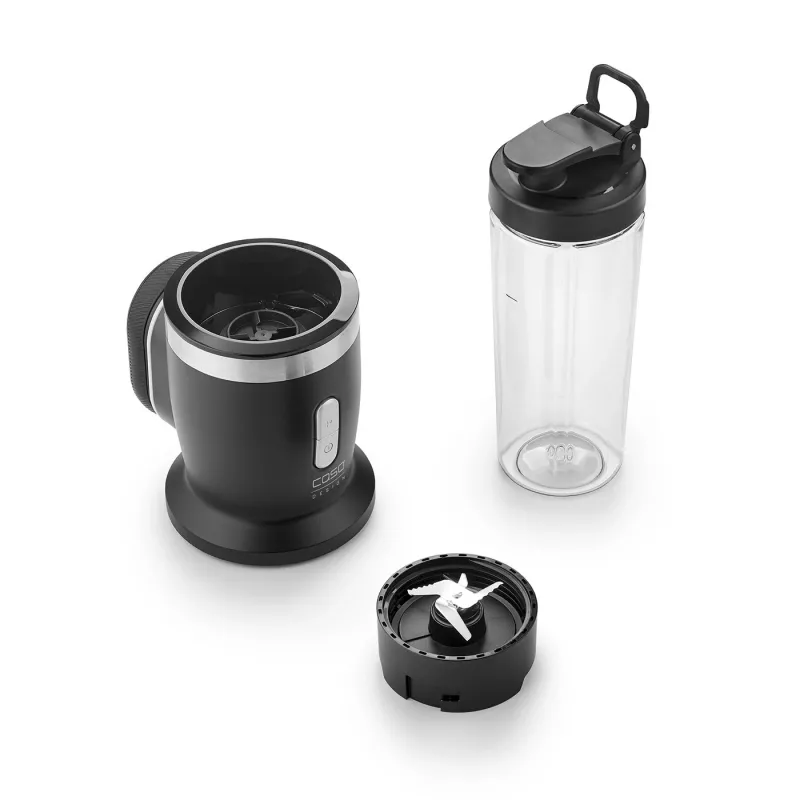 Caso bezvadu blenderis | Click & Blend | Galda | 240 W | Tritana trauks | 0,5 L | Nerūsējošais tērauds/melns matēts