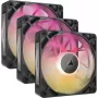 Corsair iCUE LINK RX120 MAX ARGB 120mm korpusa ventilatori 3 gab. komplekts Melns