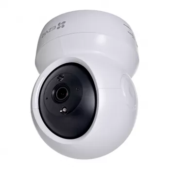 IP drošības kamera EZVIZ H6c 1920 x 1080, iekštelpu sfēriska, Wi‑Fi un Ethernet, 4 mm objektīvs, 360° skats, microSD līdz 256 GB