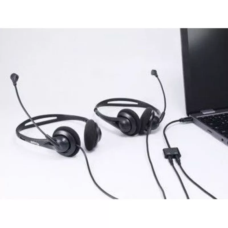 Equip USB-C uz Divkāršu 3.5mm Audio DAC Adapteris, USB C, Vīriešu, 2 x 3.5mm, Sieviešu, 0.15 m, Melns