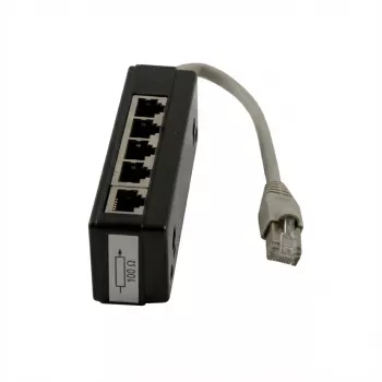 Synergy 21 S215232 - RJ45 - RJ45 - 0,15 m - melns - pelēks