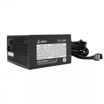ATX barošanas bloks SBOX PSU-400-2 400W izeja, ATX formāts