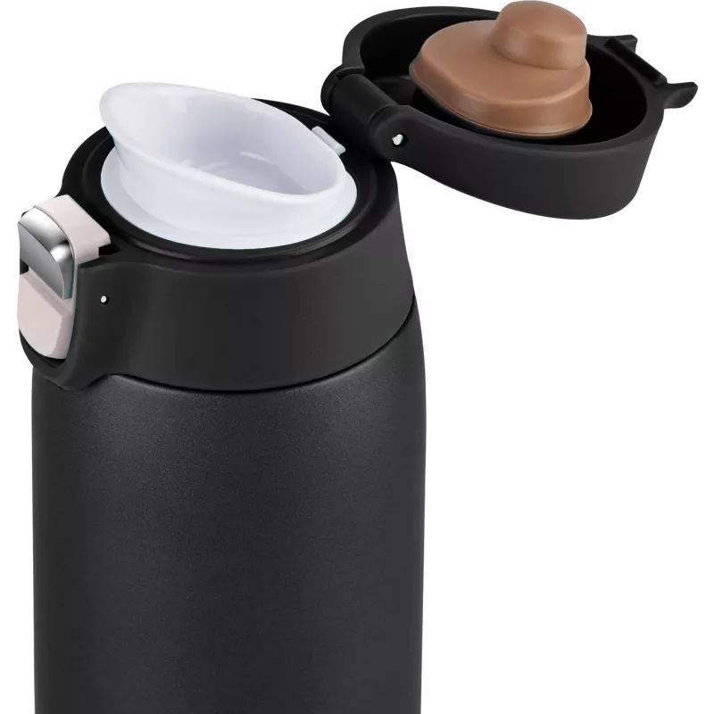 Ceļojumu krūze EMSA N2151700 0,4 L, melna matēta, paceļams vāciņš