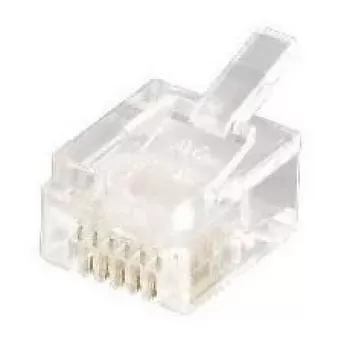 Equip telefona spraudnis, 6P6C, RJ-12 (6P6C), caurspīdīgs, 0,6 g, 9,65 mm, 12,3 mm, 7,2 mm