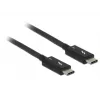 USB kabelis DeLOCK 84847 USB 3.2 Gen 2 2m USB C melns