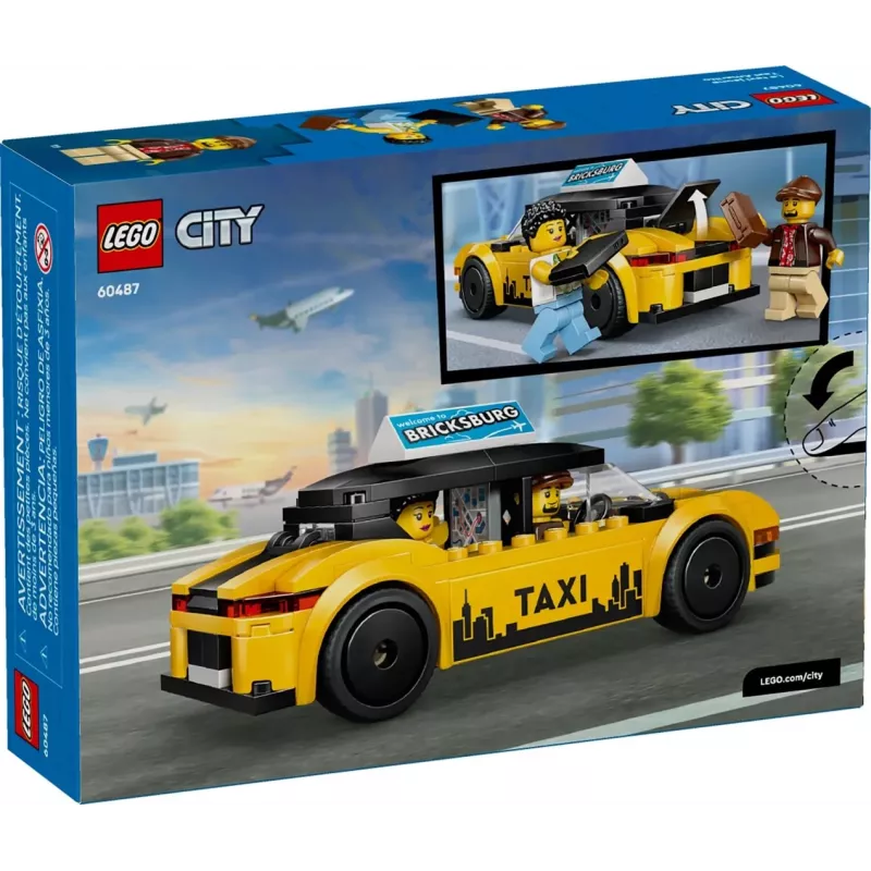 LEGO CITY 60487 Dzeltenais taksometrs