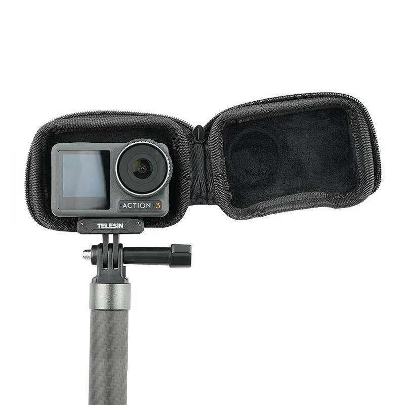 Telesin somiņa DJI Action 3/4/5 Pro kamerai — kompakts dizains, izturīgs materiāls