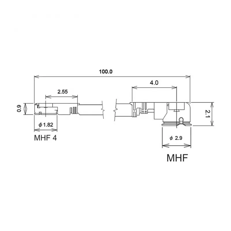Koaksiālais kabelis DeLOCK 89647 0.3 m MHF I-PEX MHF IV HSC MXHP32