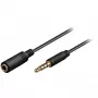 Wentronic Goobay 3,5 mm ligzdas pagarinātāja kabelis, melns, 3 m - 3,5 mm ligzdas spraudnis (4 kontaktu, stereo) > 3,5 mm ligzdas kontaktligzda (4 kontaktu, stereo) (62480)