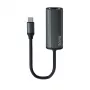 SAVIO Adapter USB-C 3.1 Gen.1 (M) uz RJ-45 Gigabit Ethernet (F), 1000 Mbps, AK-56, pelēks