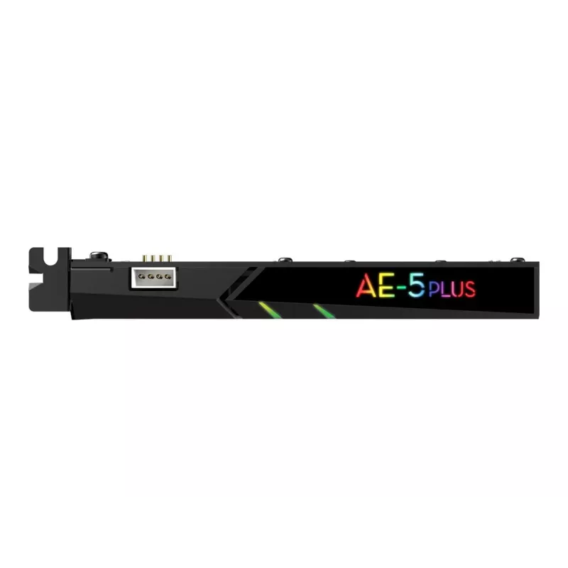 Creative Sound BlasterX AE-5 Plus Black PCI-e RGB spēļu skaņas karte