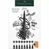 Faber-Castell 267102 smalkā rakstāmspalva Multi Melns 8 gab. Apaļš uzgalis