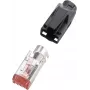 renkforce RJ45-Connector TM21 CAT 6, ekranēts spraudnis, taisns pols: 8P8C H9561.4-10 Melns H9561.4-10 10 gab. (H9561.4-10)