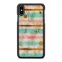 Aizsargājošs viedtālruņa maciņš iKins iPhone XS Max — Pop Mint Melns, cietais apvalks ar paaugstinātām malām