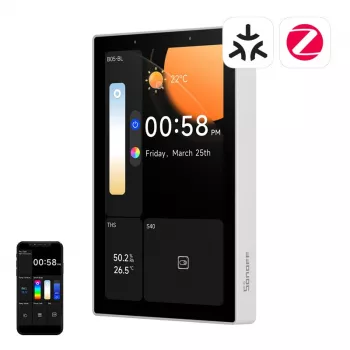 Viedais vadības panelis Sonoff NSPanel Pro — Wi‑Fi, Bluetooth, Zigbee, pie sienas stiprināms viedās mājas interfeiss